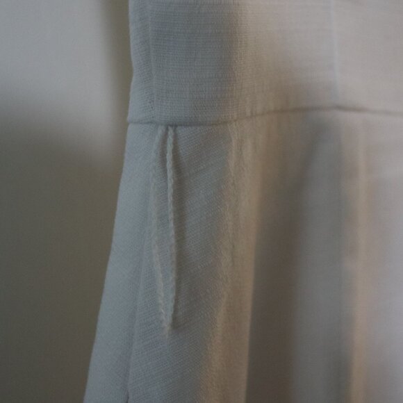 Ann Taylor | Off-White Fit & Flare Dress, Size 2 - Picture 8 of 13